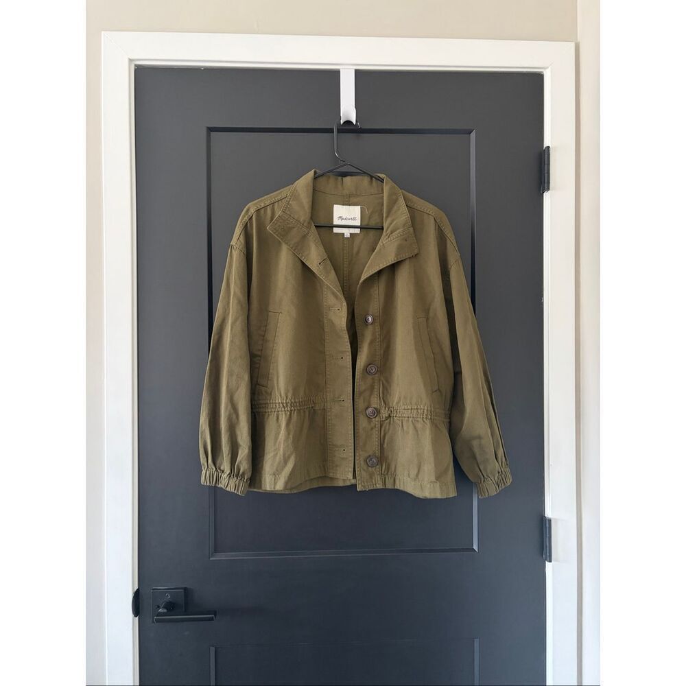 Madewell Highbury Military Jacket in Kale Size Small - Picture 3 of 9